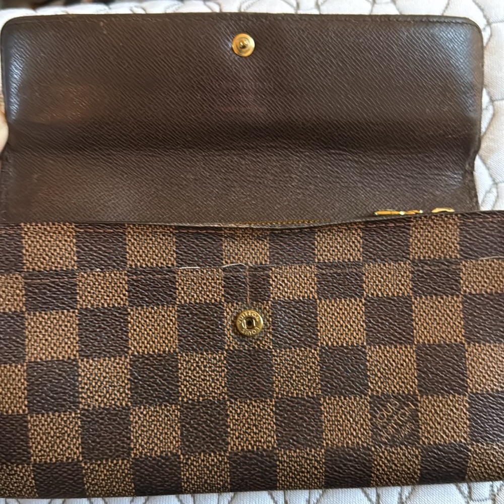 Authentic LOUIS VUITTON Damier Ebene Portefeuille Long Wallet - Picture 6 of 9